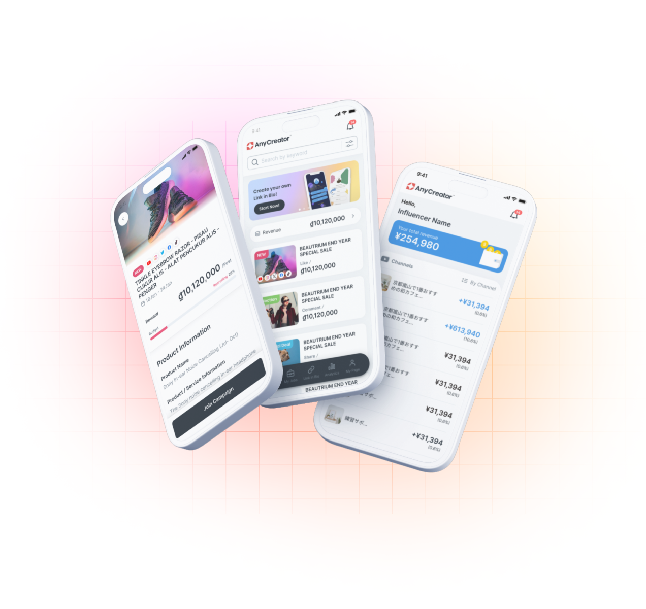 AnyCreator Dashboard